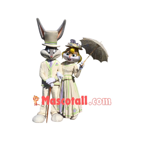 Bugs Bunny & Lola Bunny Mascot Costume