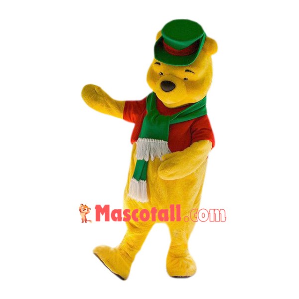 Superb Christmas Winnie The Pooh Mascot Costume