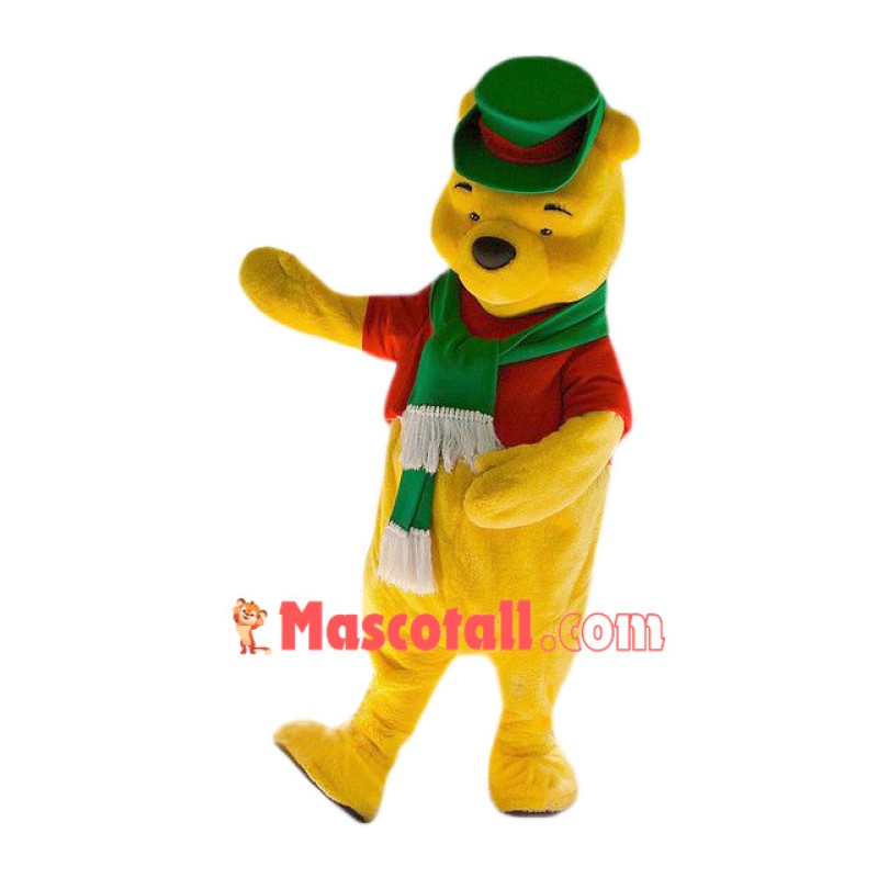 Superb Christmas Winnie The Pooh Mascot Costume
