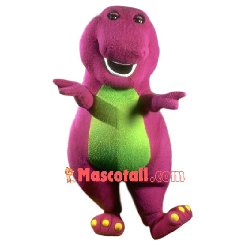 Barney Dinosaur Adult Mascot Costume
