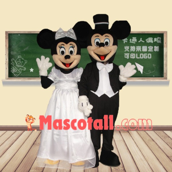 Mickey & Minnie Wedding Mascot Costume
