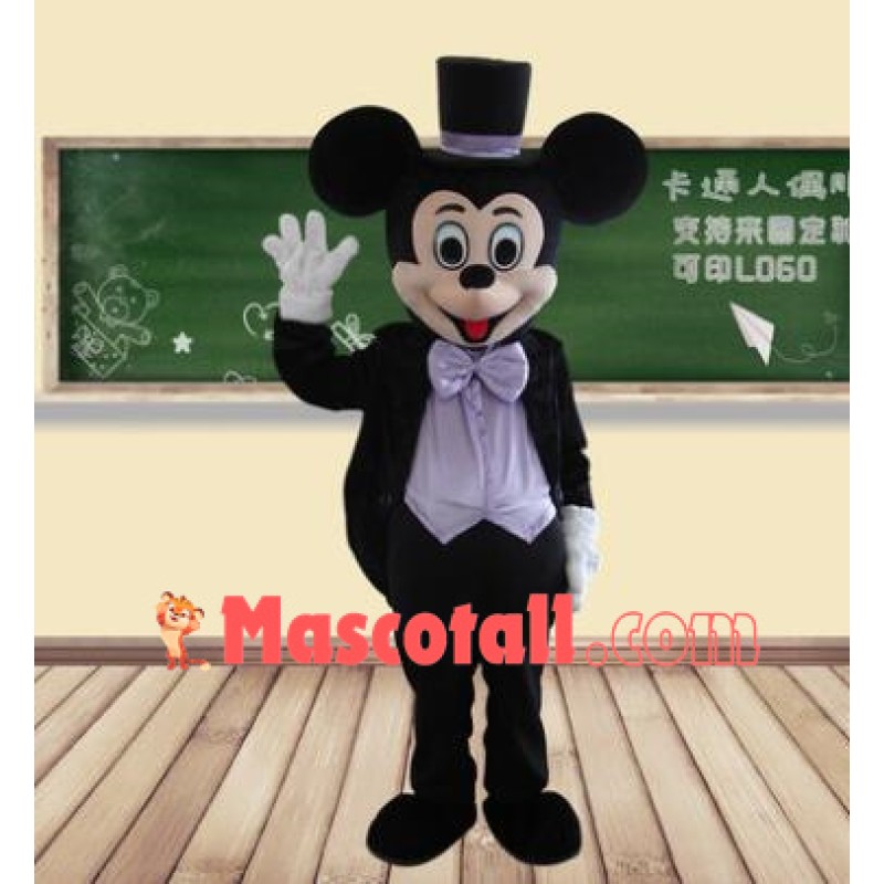 Blue Handsome Mickey Mascot Costume