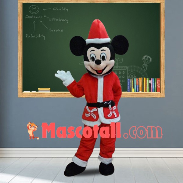 Happy Christmas Mickey Mascot Costume