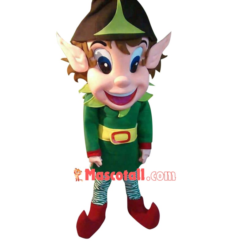 Christmas Elf Santa Claus Helper Mascot Costume