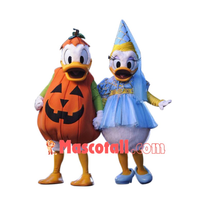 Donald Duck And Daisy Mascot Costume