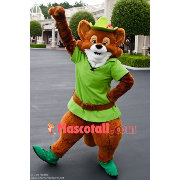 Robin Hood Fox Mascot Costume