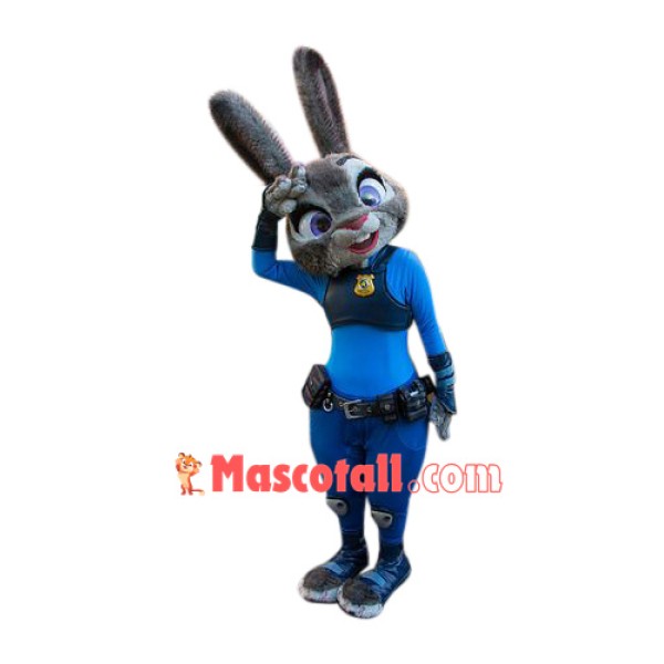 Police Bunny Mascot Costume
