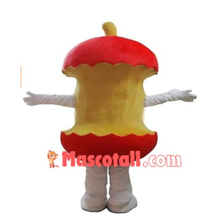 Red Apple Core Mascot Costume