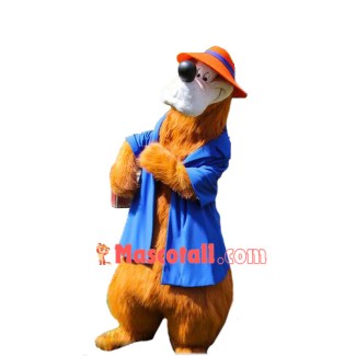 Superb Cartoon Bear Mascot Costume