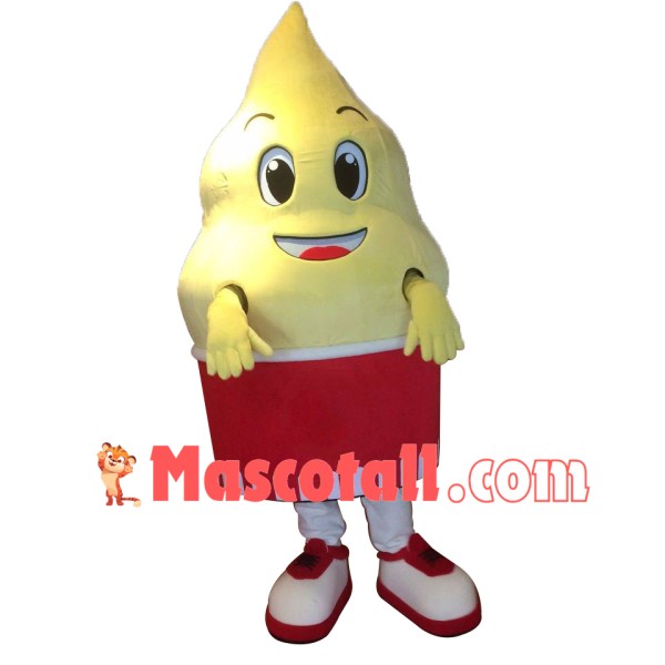 Superb Happy Ice Cream Mascot Costume