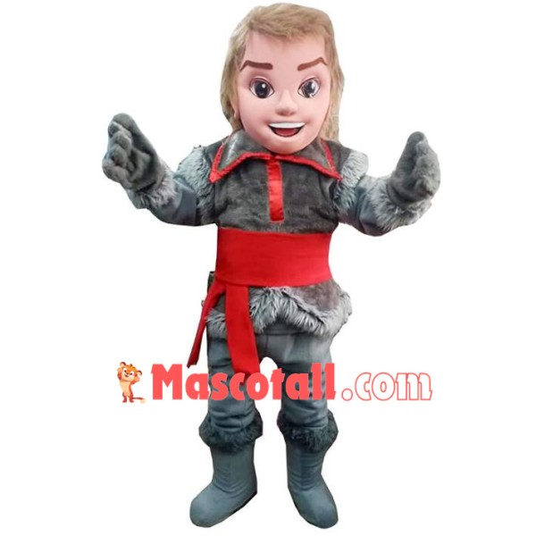 Kristoff Boy Mascot Costume
