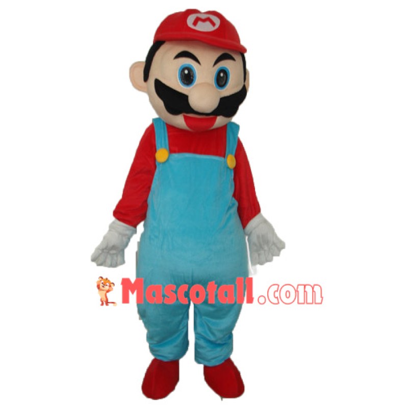 2nd Version Mario Mascot Adult Costume
