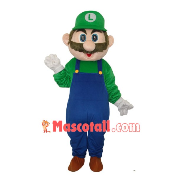 Dark Blue Mario Mascot Adult Costume