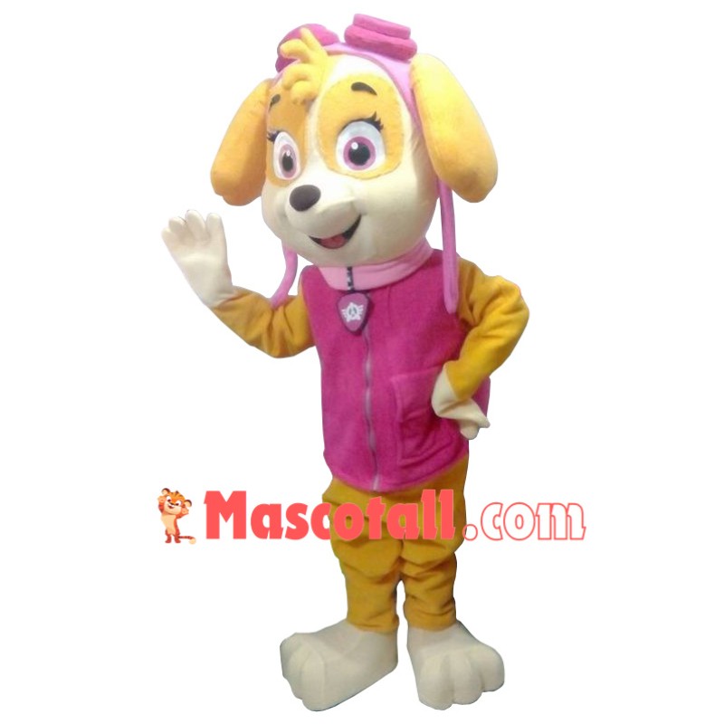 Pink Girl Paw Patrol Skye Cartoon Mascot Costume Free Shipping