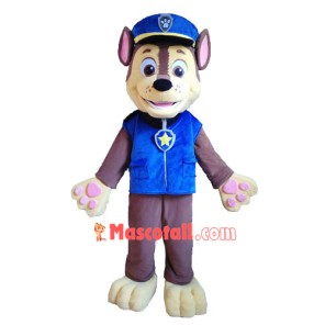 Blue Paw Patrol Chase Cartoon Mascot Costume Free Shipping