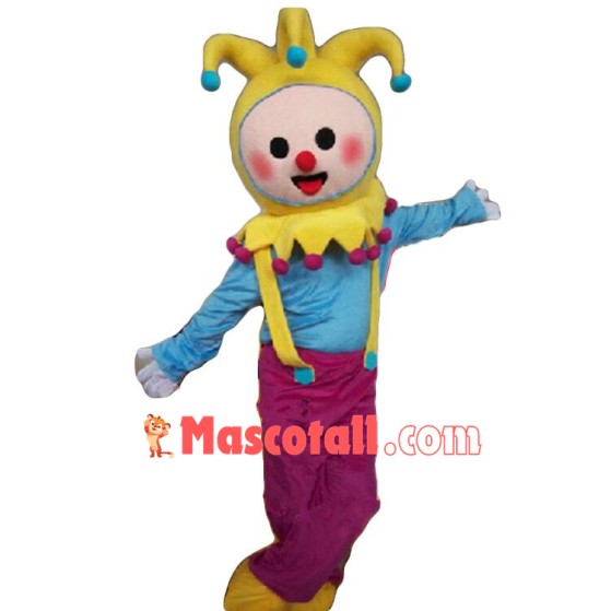 Adult Cartoon Clown Mascot Costume