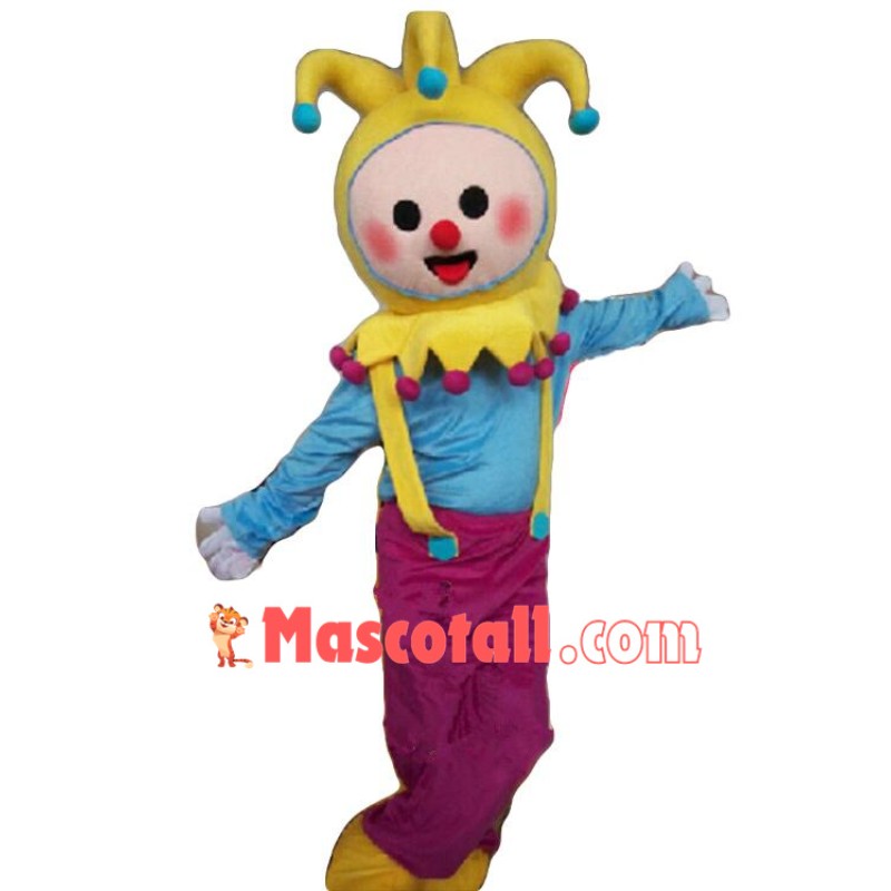 Adult Cartoon Clown Mascot Costume