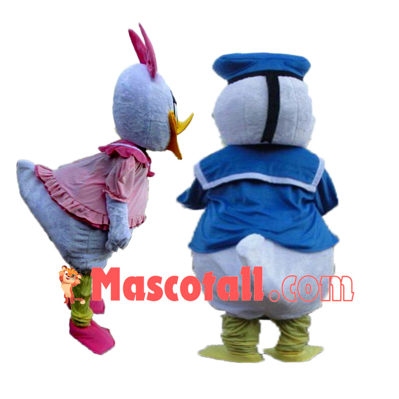 Adult One Pair of Donald Duck and Daisy Mascot Costumes