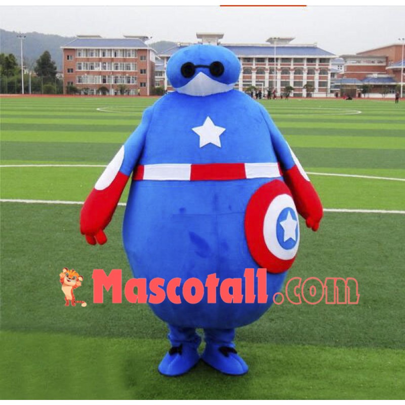 Captain America superman Baymax Mascot Costume