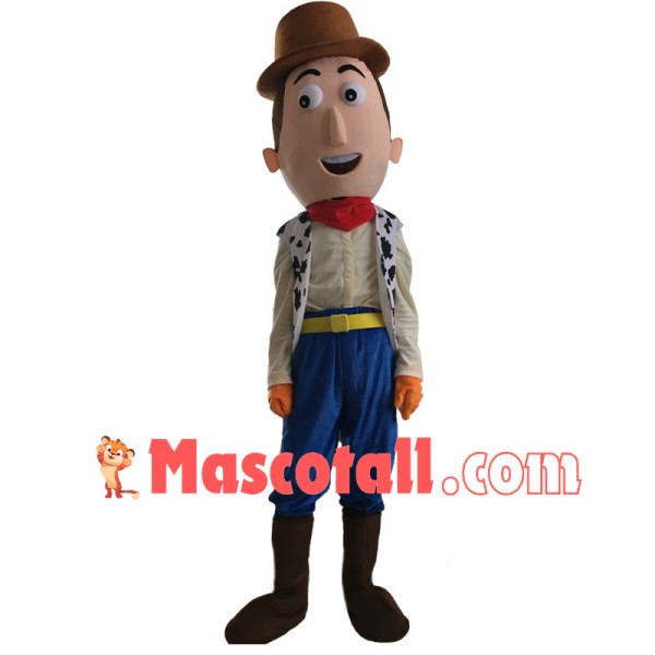 Cartoon Cowboy Woody Mascot Costume