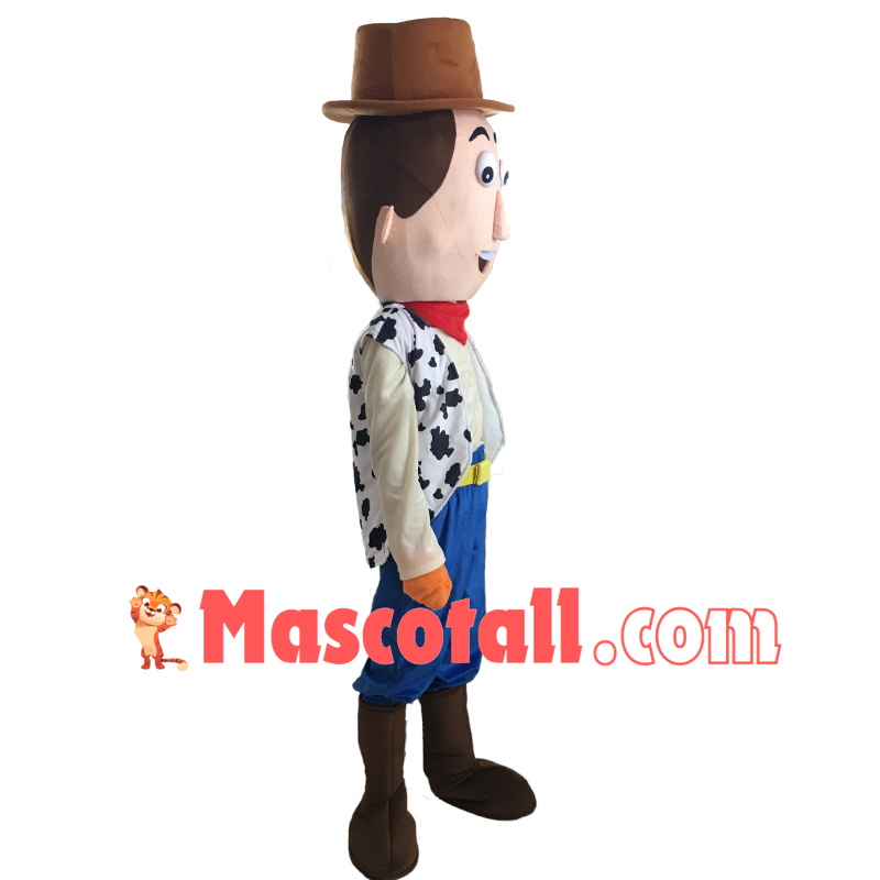 Cartoon Cowboy Woody Mascot Costume