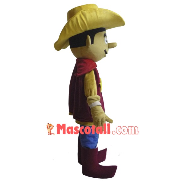 Red Clothes Cowboy Woody Mascot Costume