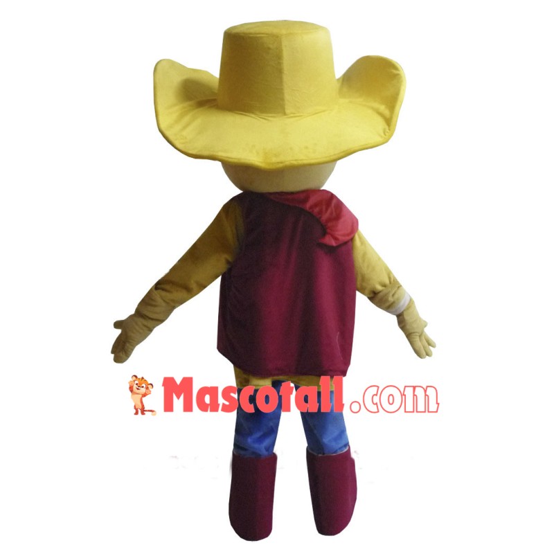 Red Clothes Cowboy Woody Mascot Costume