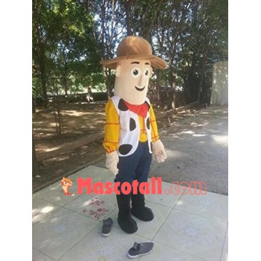 High Quality Cowboy Woody Mascot Costume