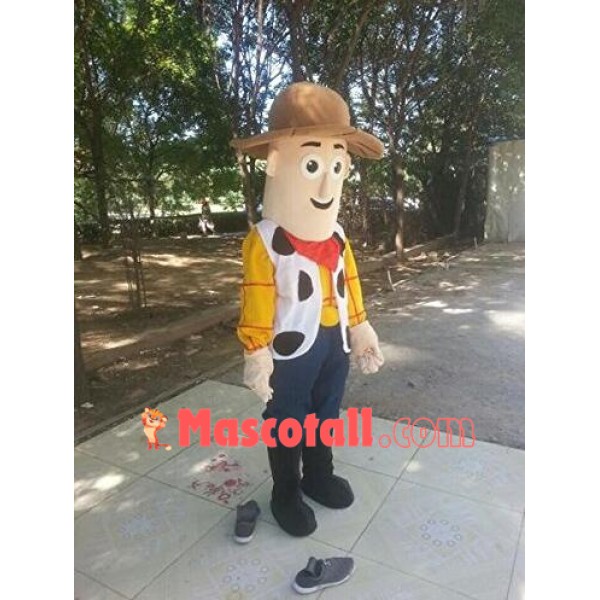 High Quality Cowboy Woody Mascot Costume