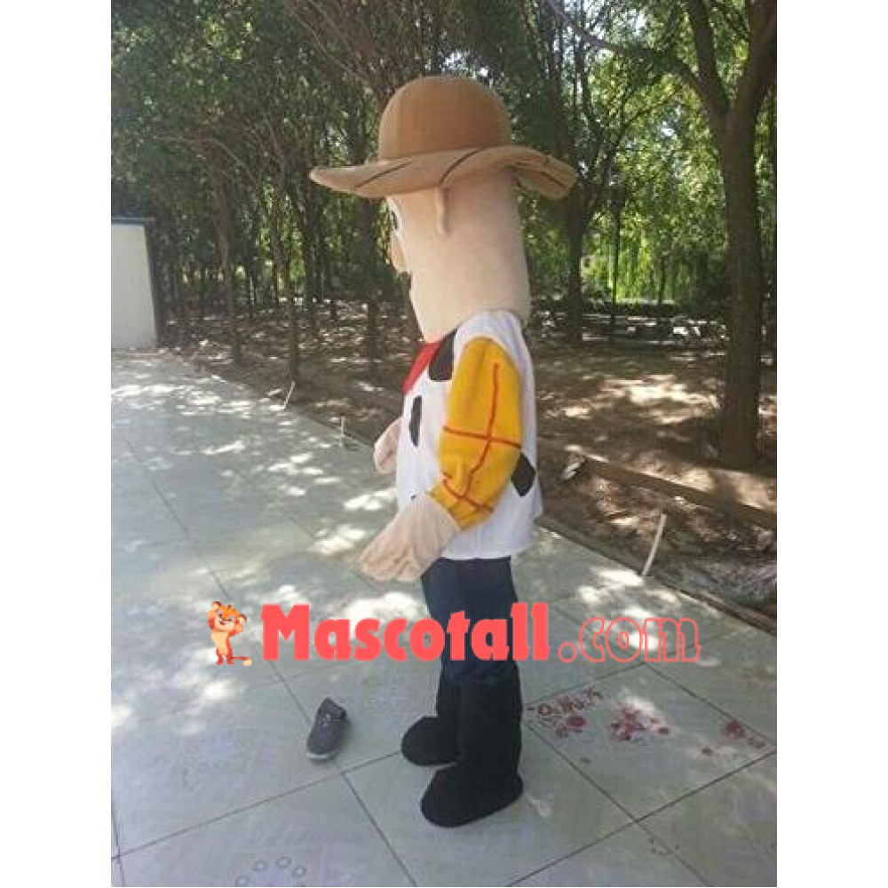 High Quality Cowboy Woody Mascot Costume