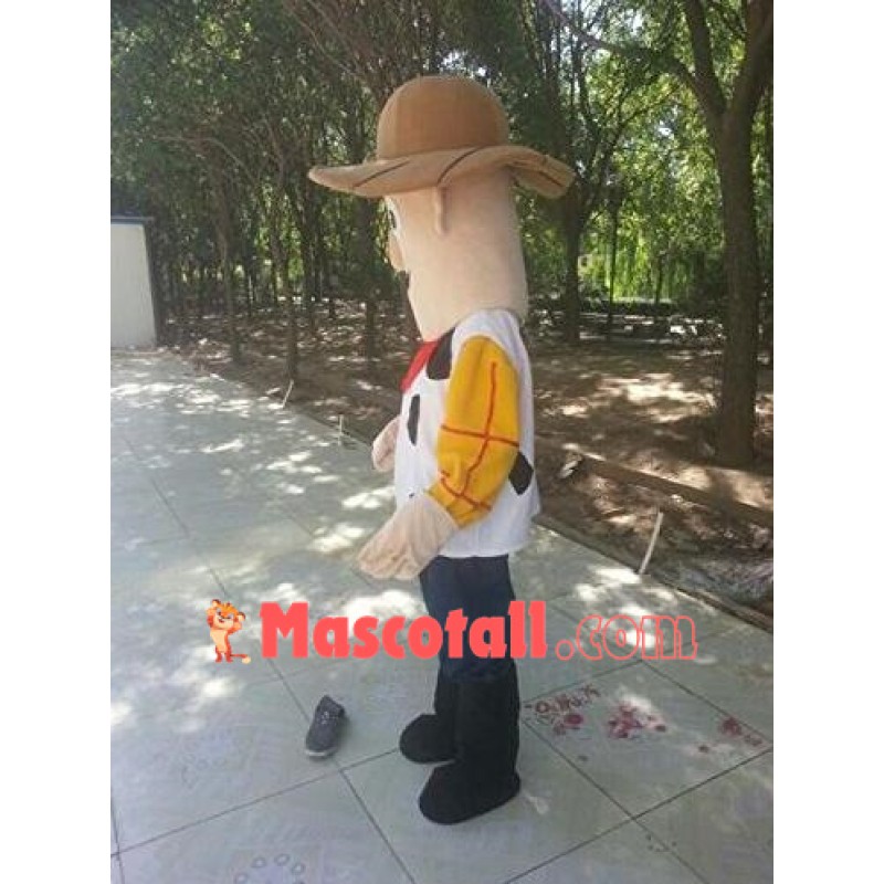 High Quality Cowboy Woody Mascot Costume