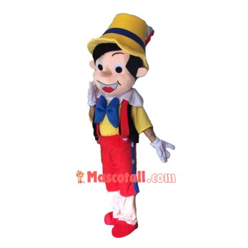 Cartoon Pinocchio Mascot Costume