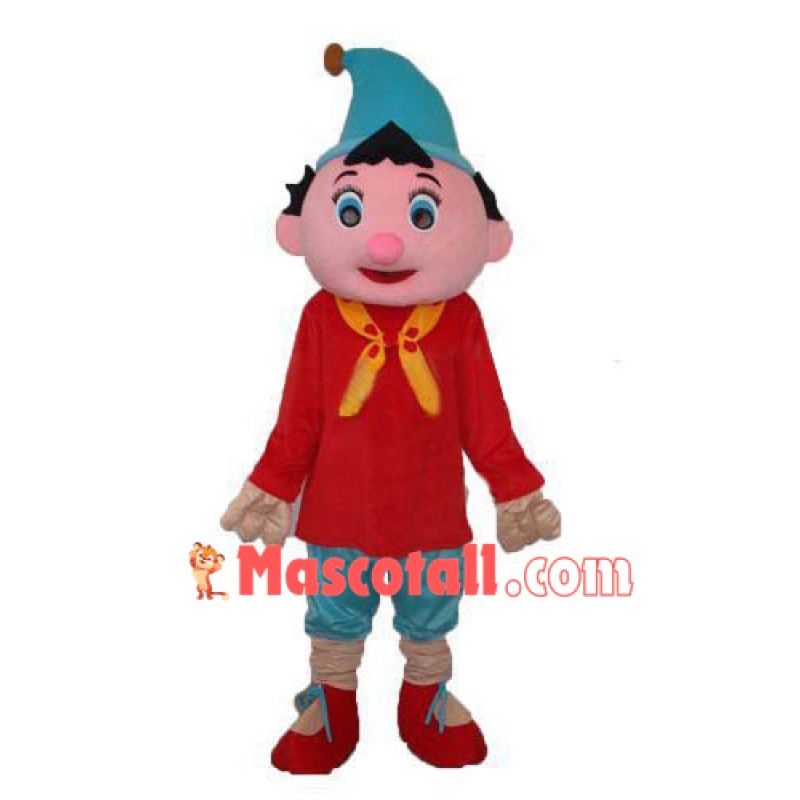 Pinocchio Boy Mascot Costume