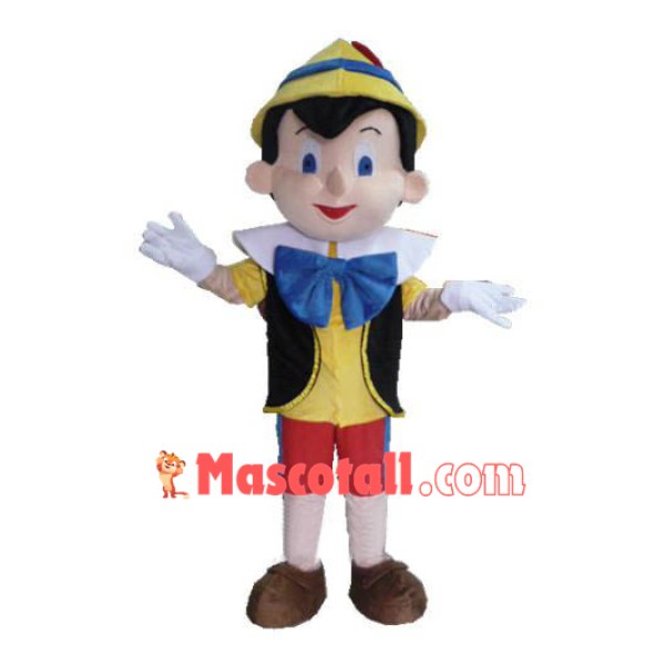 Pinocchio Mascot Costume Adult Halloween Cartoon Mascot