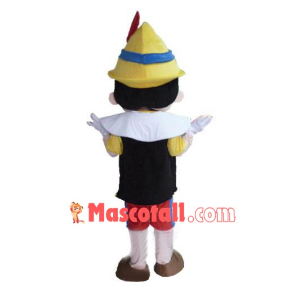 Pinocchio Mascot Costume Adult Halloween Cartoon Mascot