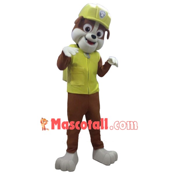 Paw Patrol Rubble Dog Mascot Costume