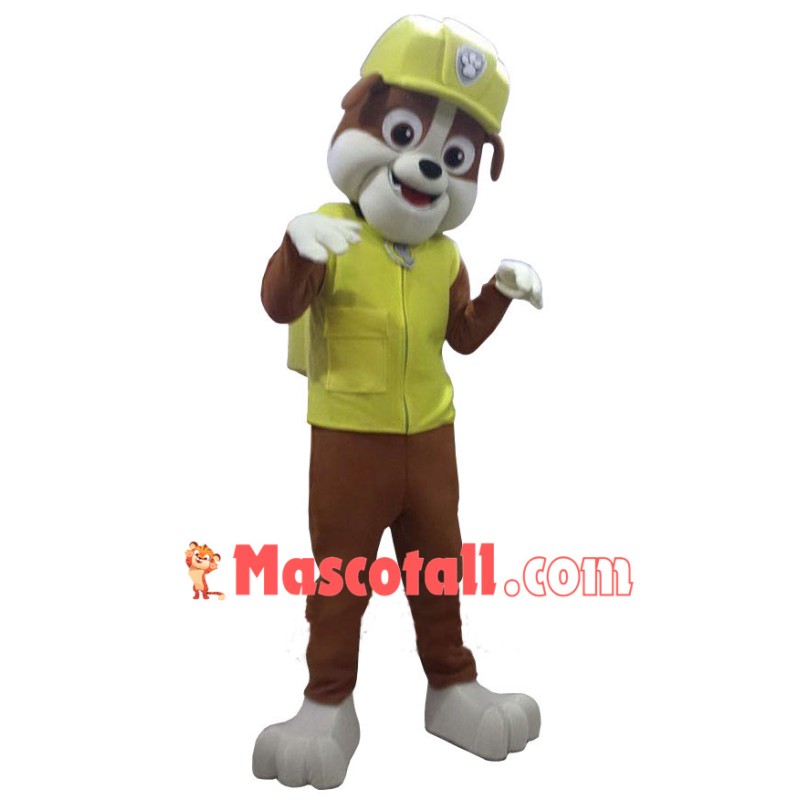 Paw Patrol Rubble Dog Mascot Costume