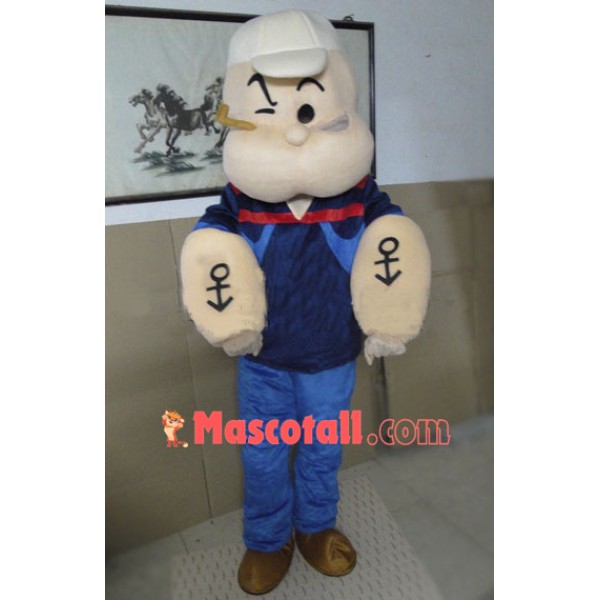 High Quality Popeye Mascot Costume
