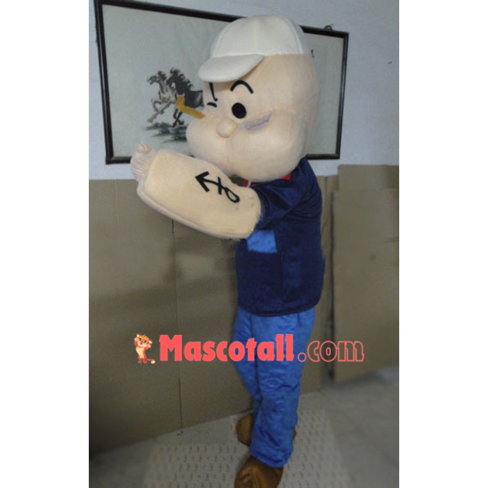 High Quality Popeye Mascot Costume