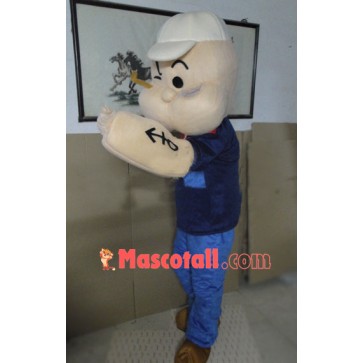 High Quality Popeye Mascot Costume