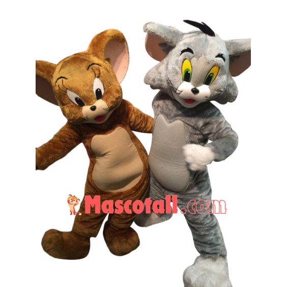 Superb Tom Cat & Jerry Mouse Mascot Costume