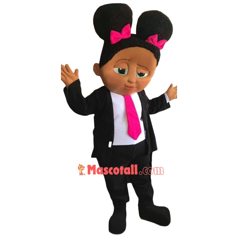 Realistic Boss Baby Girl Mascot Costume