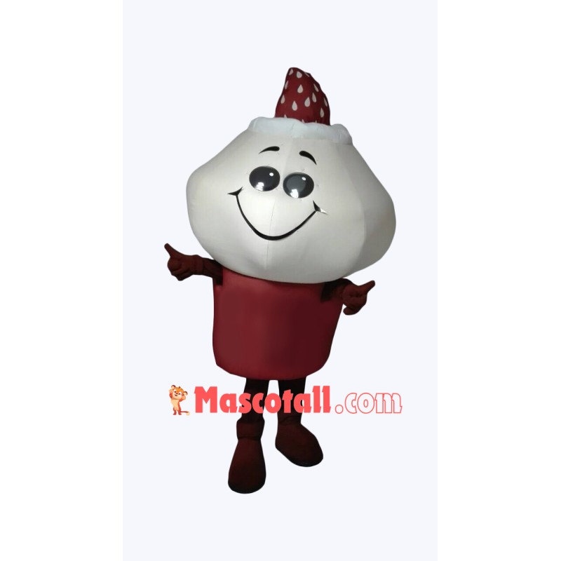 Strawberry Ice Cream Mascot Costume