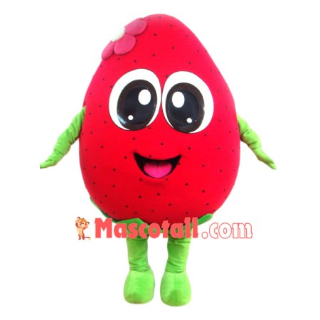 Superb Strawberry Mascot Costume
