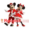Christmas Mickey & Minnie Mouse Mascot Costume