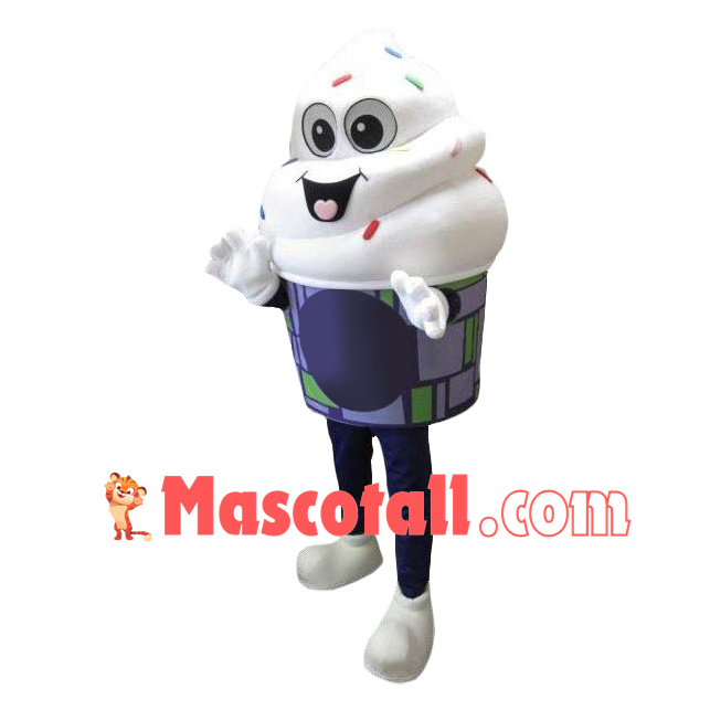 Milk Ice Cream Mascot Costume