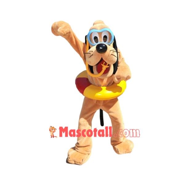 Diving Pluto Dog Mascot Costume