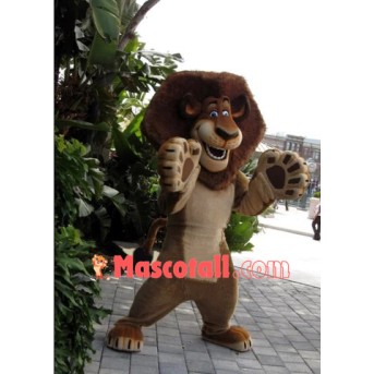 Friendly Madagascar Alex the Lion Mascot Costume