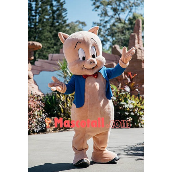 Superb Porky Pig Mascot Costume