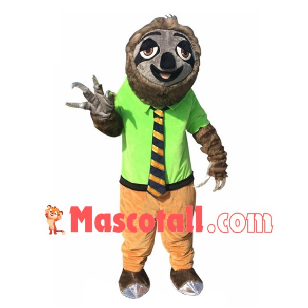 Zootopia Folivora Flash Slothmore Mascot Costume